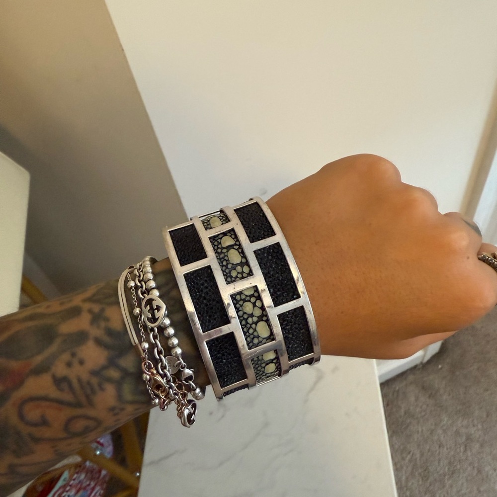ZOPPINI Firenze Sterling & Stingray Cuff